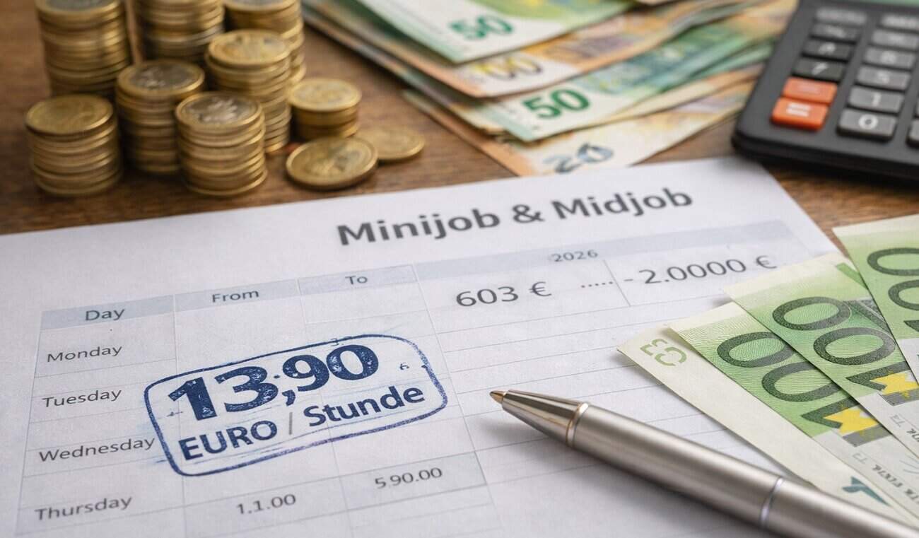 Mindestlohn steigt ab 2026: Was Unternehmen jetzt für Minijobs und Midijobs beachten müssen