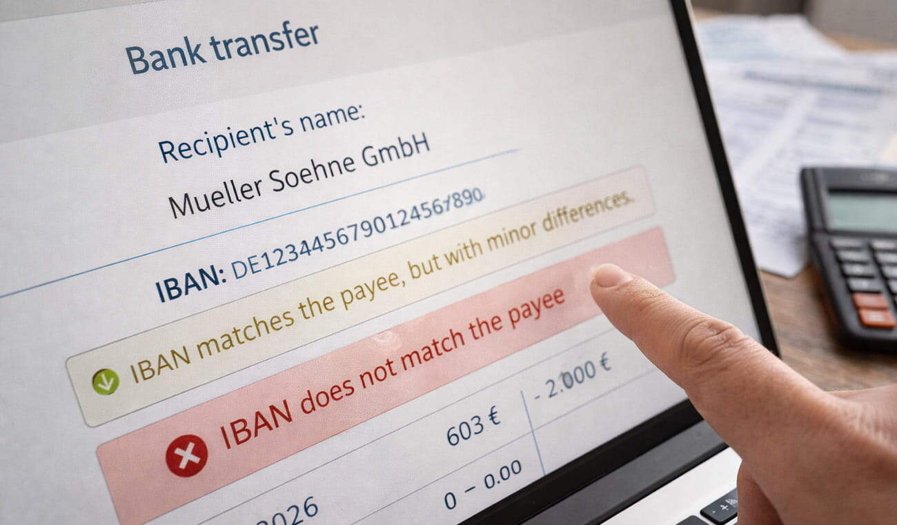 Verification of Payee: Neue Prüfpflicht bei SEPA-Zahlungen seit Ende 2025