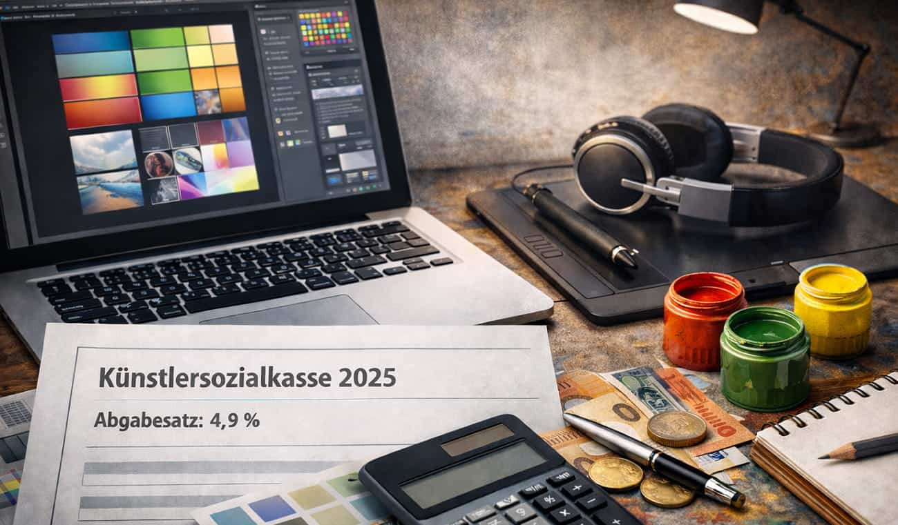 Künstlersozialkasse 2026: Meldung für 2025 bis zum 31. März einreichen